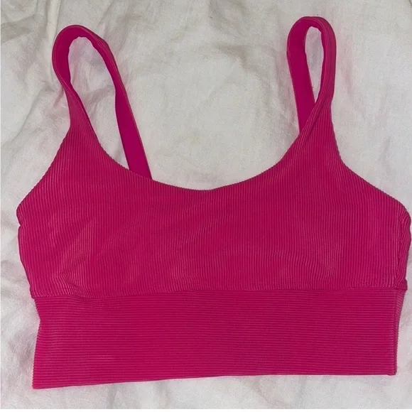 Beach Riot Leah Top Hot Pink SM - Picture 3 of 3